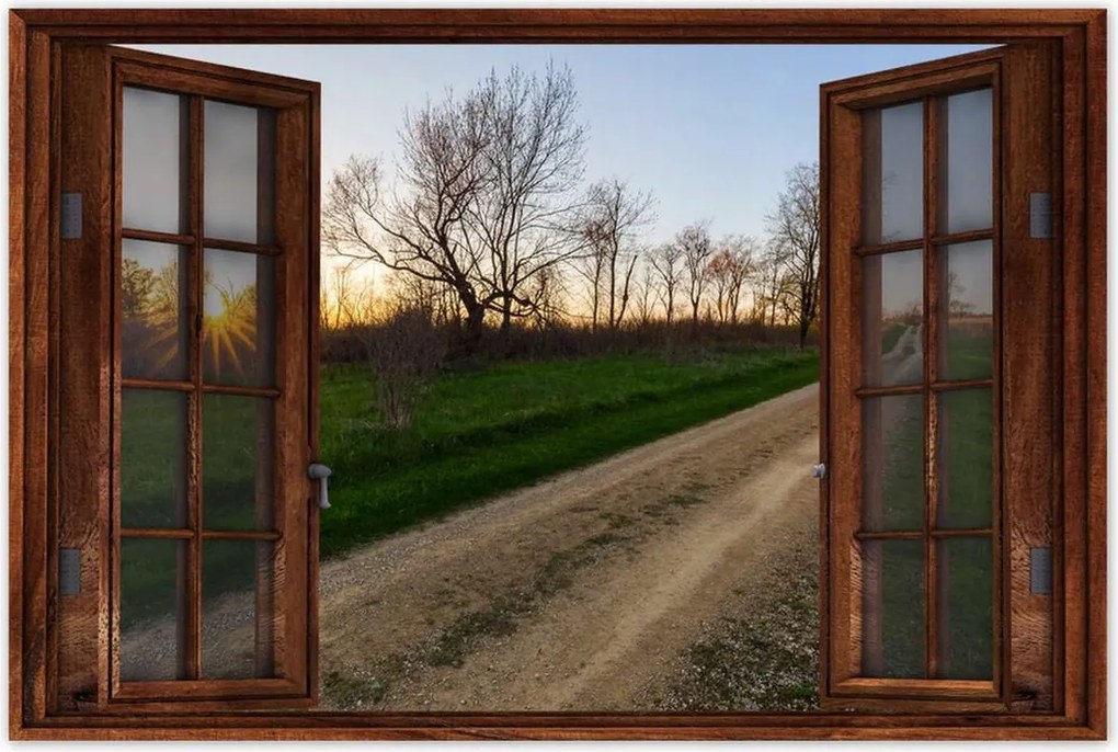 Poszterek 60x40 Mezei út Fák Mezők