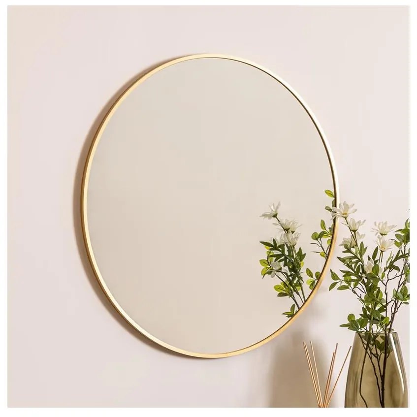 Atmosphera Atmosphera - Fali tükör ALICE átm. 70 cm arany P6717