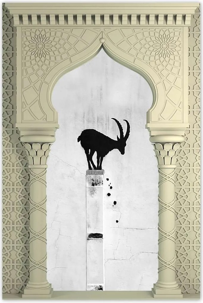 Poszterek 80x120 Kozica Banksy Hegyi gazella Nincs magánélet Falfestmény