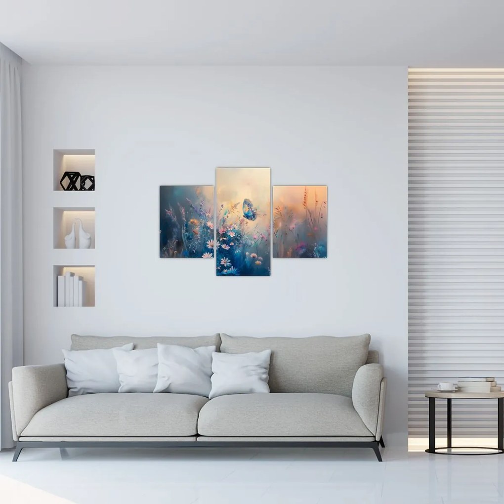 Kép - Rét pillangóval (90x60 cm)
