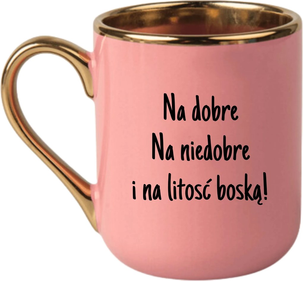 Bögre Elegáns Rózsaszín Arany Rant Vicces Ajándék Jó Rossz