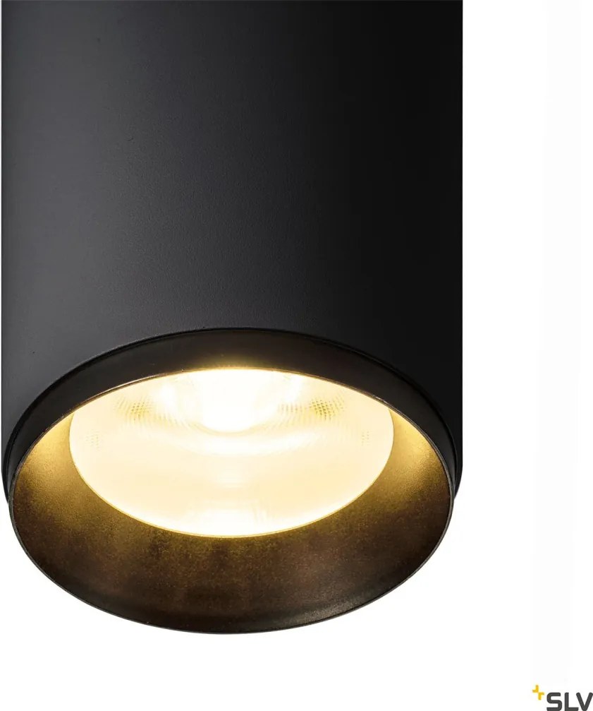 SLV 1004610 NUMINOS Hengeres Mennyezeti Lámpa Fekete LED IP20