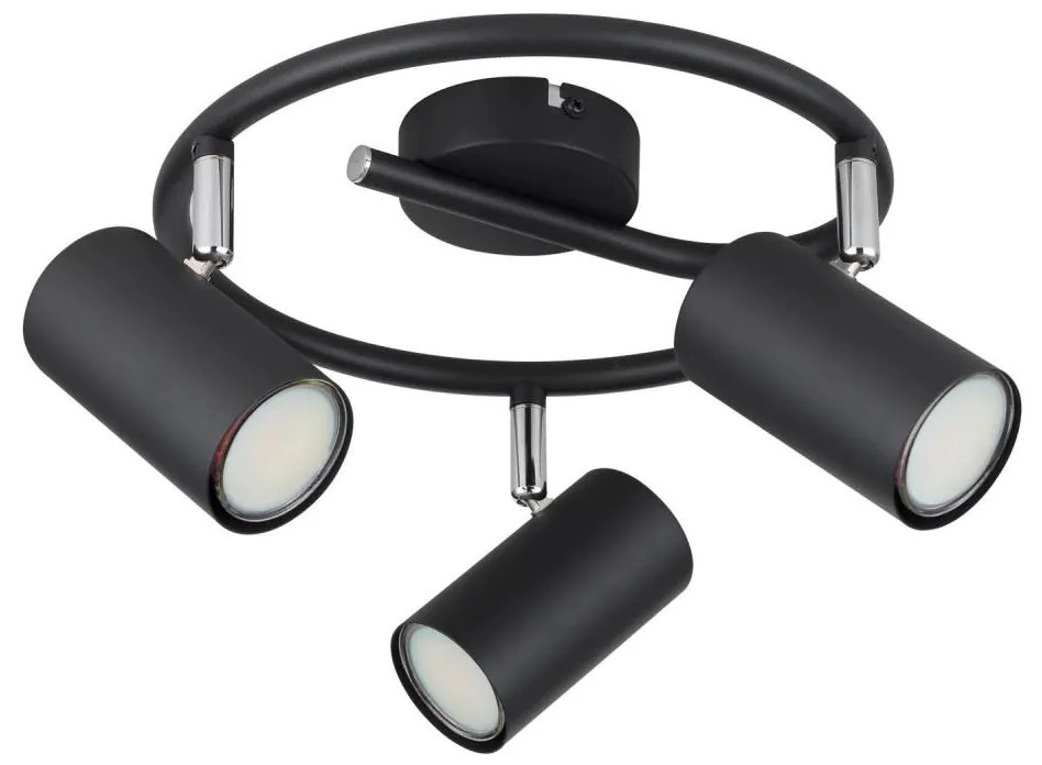 Globo 57914-3 - Spotlámpa ALLVI 3xGU10/25W/230V fekete