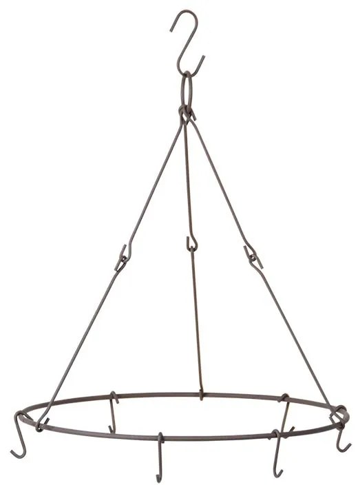 Fűszernövény és virágszárító akasztó, 35 cm átmérőjű