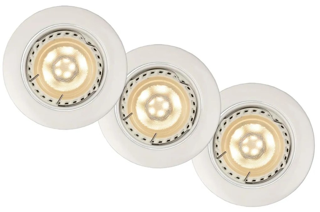 Lucide 11001/15/31 - KÉSZLET 3x LED fügessztett mennyezeti lámpa FOCUS 1xGU10/5W/230V fehér
