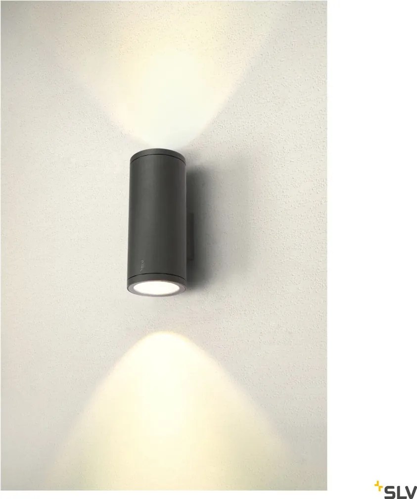 SLV 1003441 ENOLA ROUND Modern Kültéri Fali Lámpa Antracit, Átlátszó LED IP65
