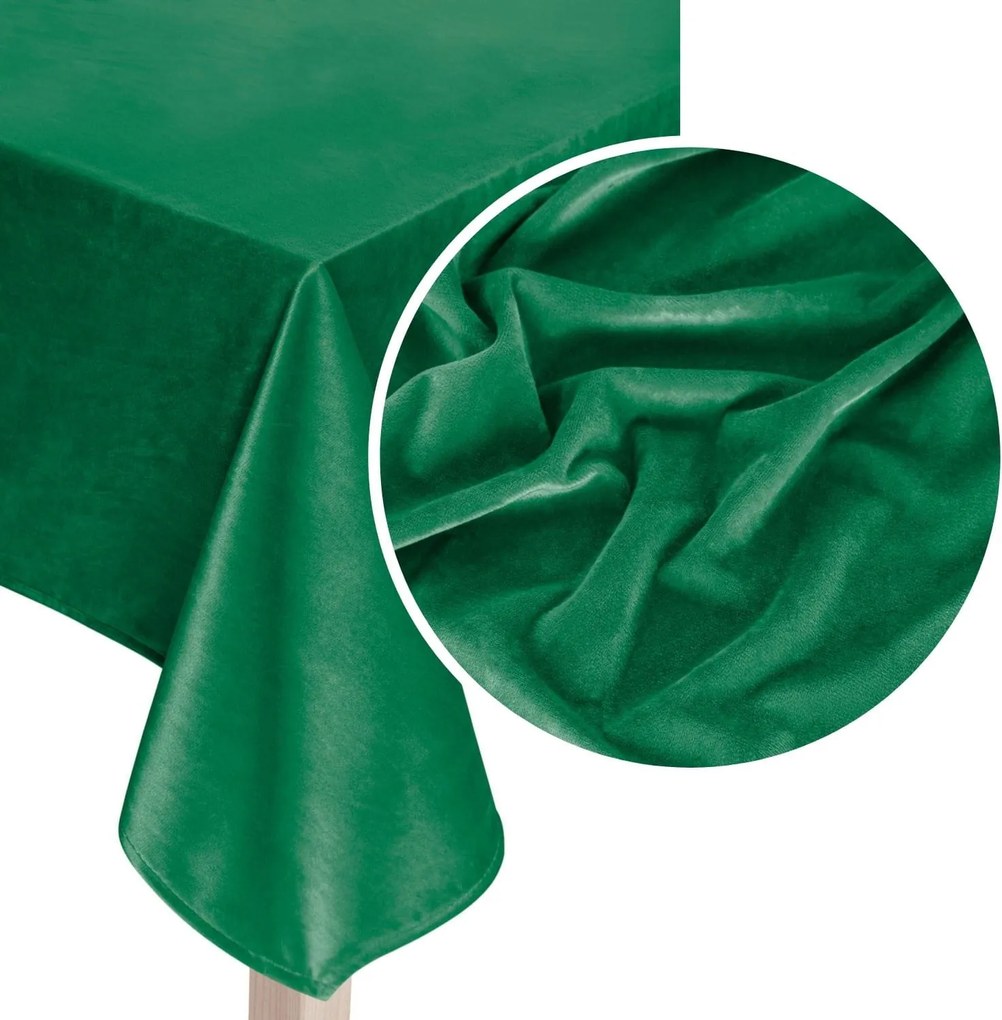 Dekorációs futópad Soft 40x180 velúr üveg zöld