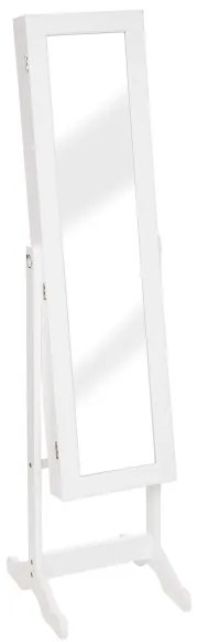 Atmosphera - álló tükör ékszertartóval KRISTIN 146,8x37 cm fehér