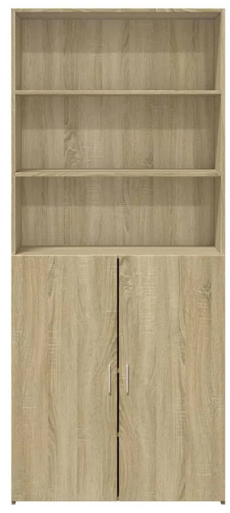 sonoma tölgy szerelt fa magasszekrény 80 x 42,5 x 185 cm