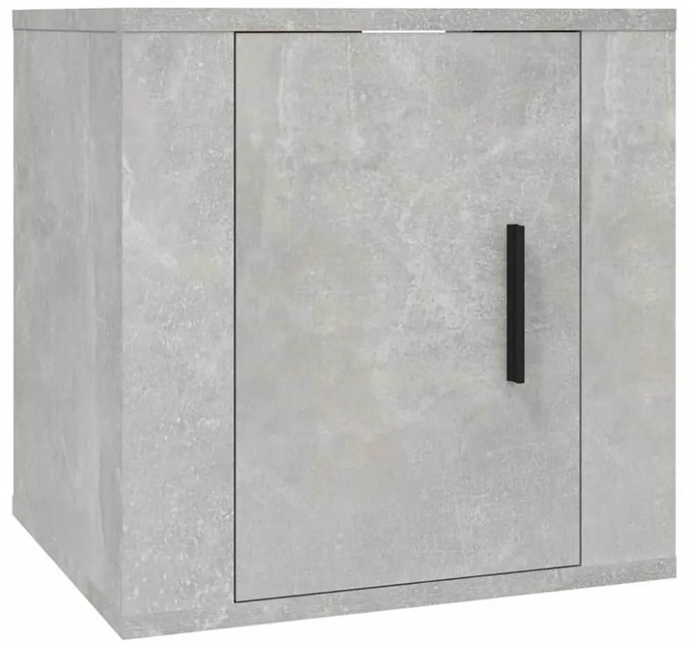 betonszürke fali TV-szekrény 40x34,5x40 cm