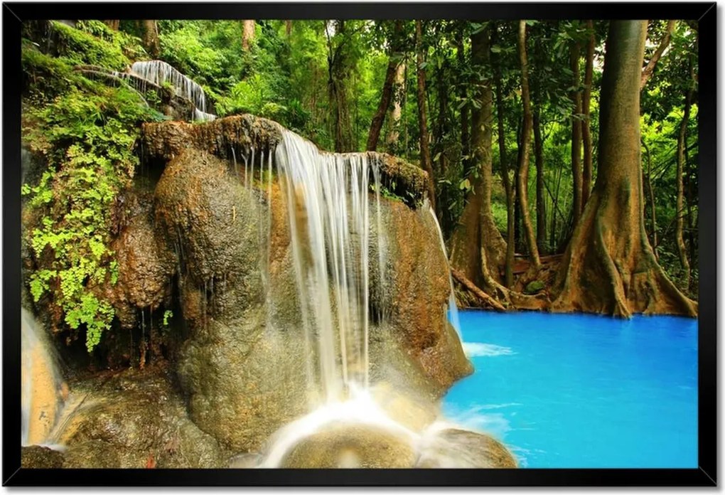 Poszterek keretben 60x40 Gyönyörű vízesés