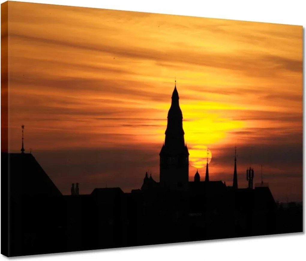 Vászonkép 40x30 Lenyugvó nap