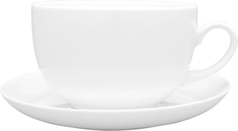 Lubiana Dorottya Kávéscsésze Tea Aljjal Fehér 450 ml 17,5 cm