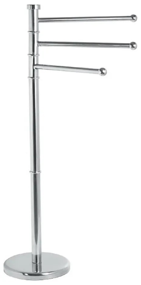 Aqualine - Állvány törölközőtartóval SAMBA 85,5 cm rozsdamentes/fényezett króm