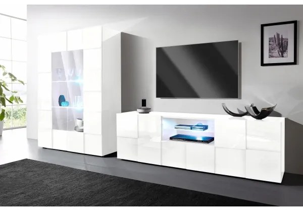 SERIAN fehér TV-asztal