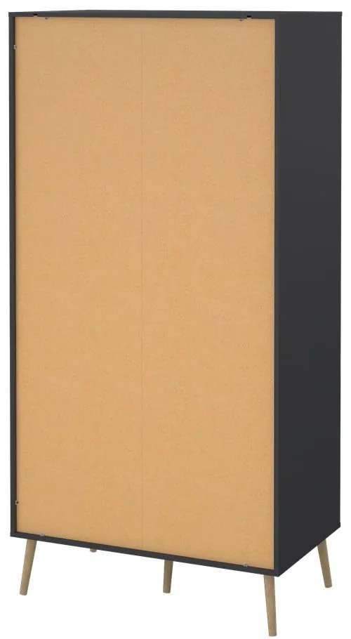 Antracitszürke ruhásszekrény 99x200 cm Bodo – Tvilum