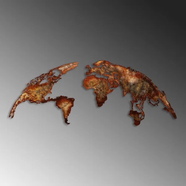 Fali dekoráció 2 db 150x59 bolygó fém