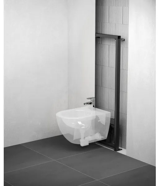 Ravak X01517 - UNI CHROME falra szerelhető bidé, kerámia/fehér