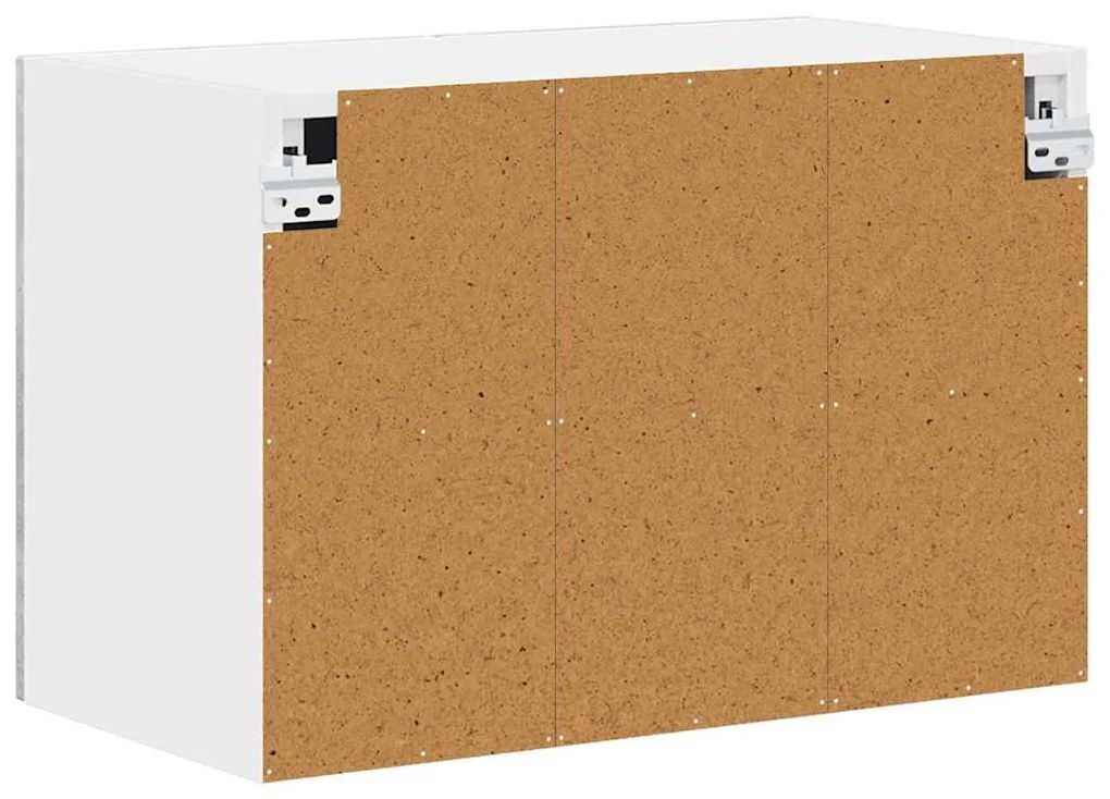 Fali konyhaszekrény 2 pcs Beton Szürke 60 x 31 x 40 cm Faanyag