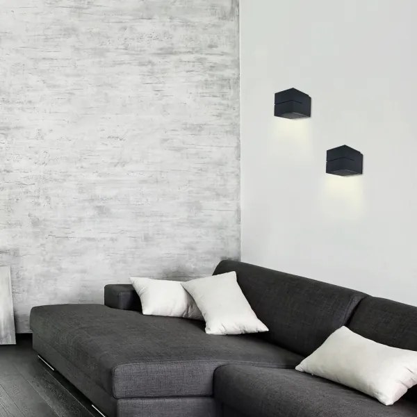 Rabalux 7017 - Fali lámpa KAUNAS 1xG9/10W/230V fekete