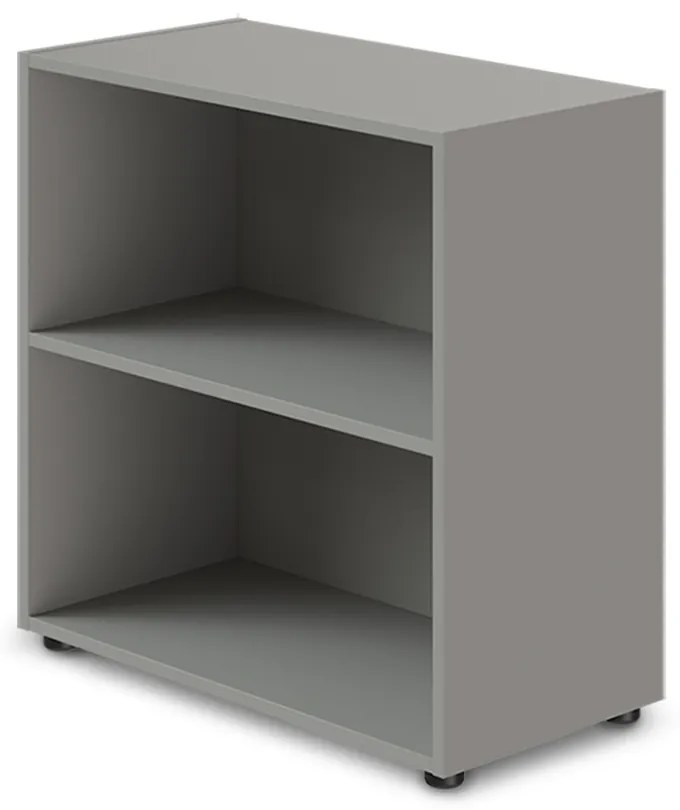 TopOffice Premium alacsony széles szekrény 79,8 x 40,4 x 80 cm, szürke