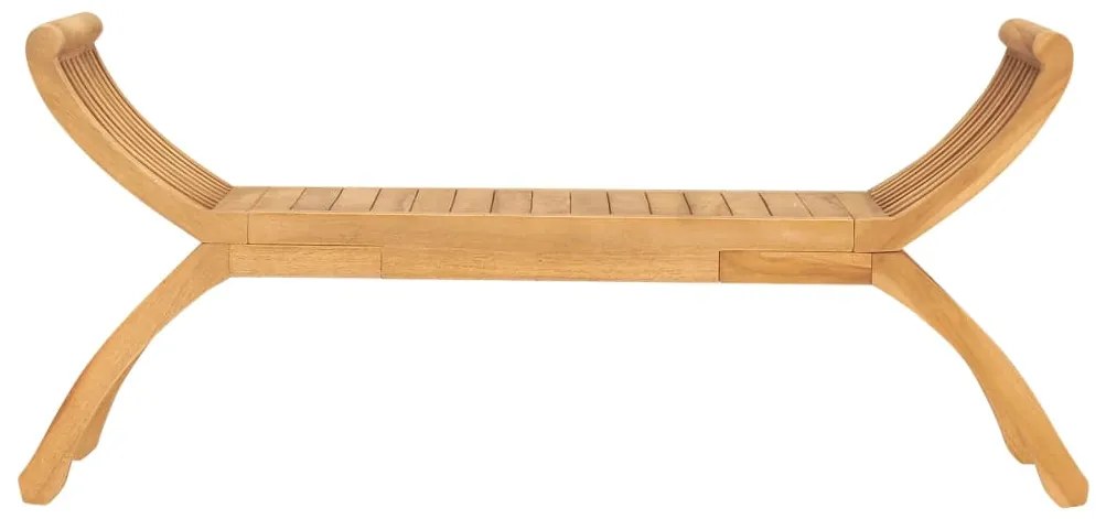 vidaXL tömör tíkfa kerti pad 126 cm