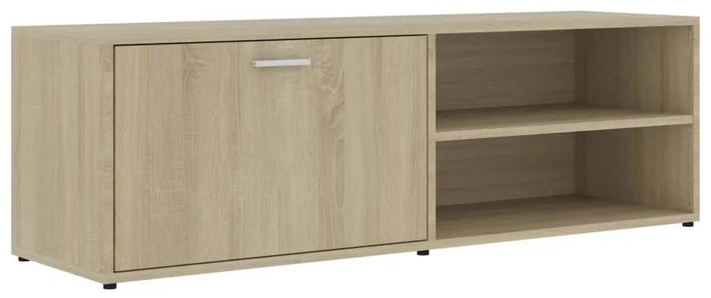 sonoma tölgy színű szerelt fa TV-szekrény 120 x 34 x 37 cm