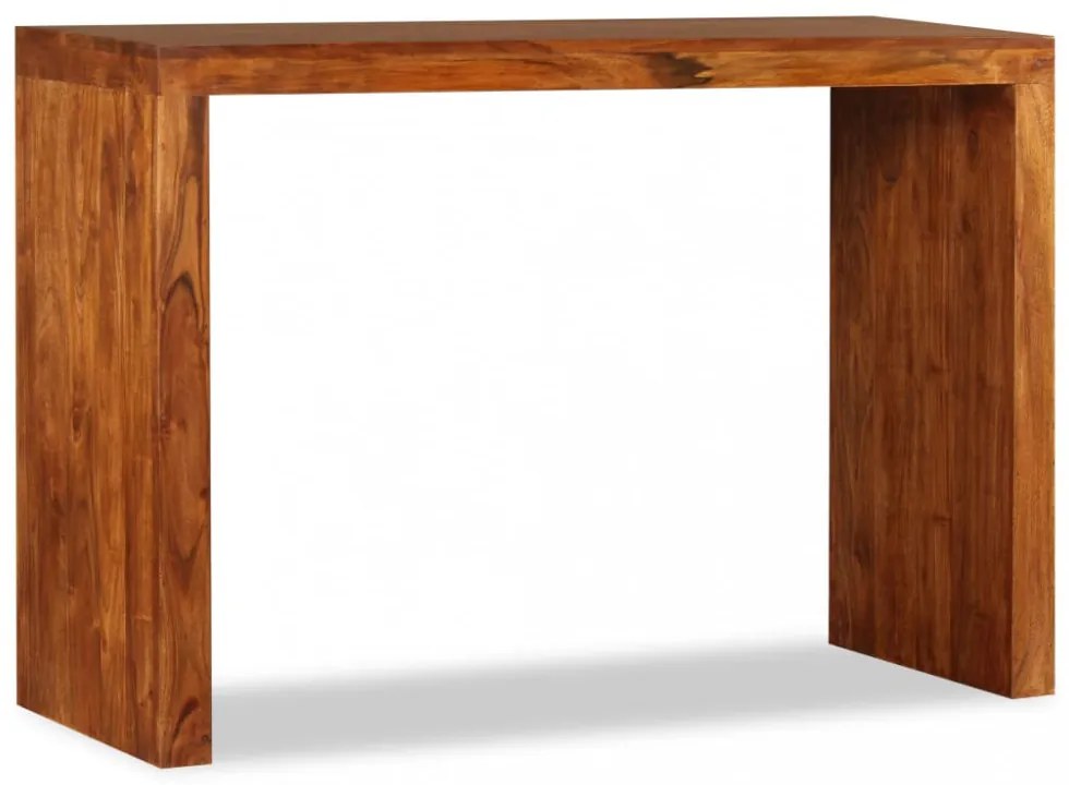 tömör fa konzolasztal mézszínű bevonattal 110 x 40 x 76 cm