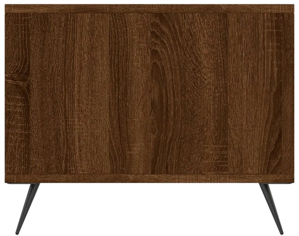 barna tölgyszínű szerelt fa dohányzóasztal 90 x 50 x 40 cm