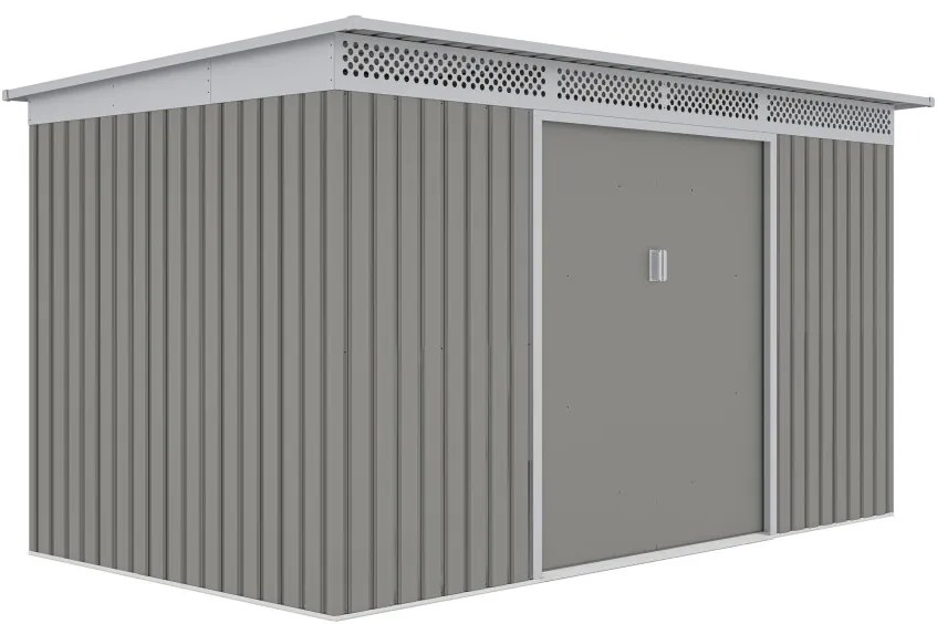 Kerti ház G21 GRAH 700 - 340 x 206 cm, metál szürke