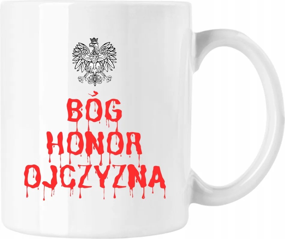 Bögre Isten Becsület Haza Lengyel Bs Fehér 330ml