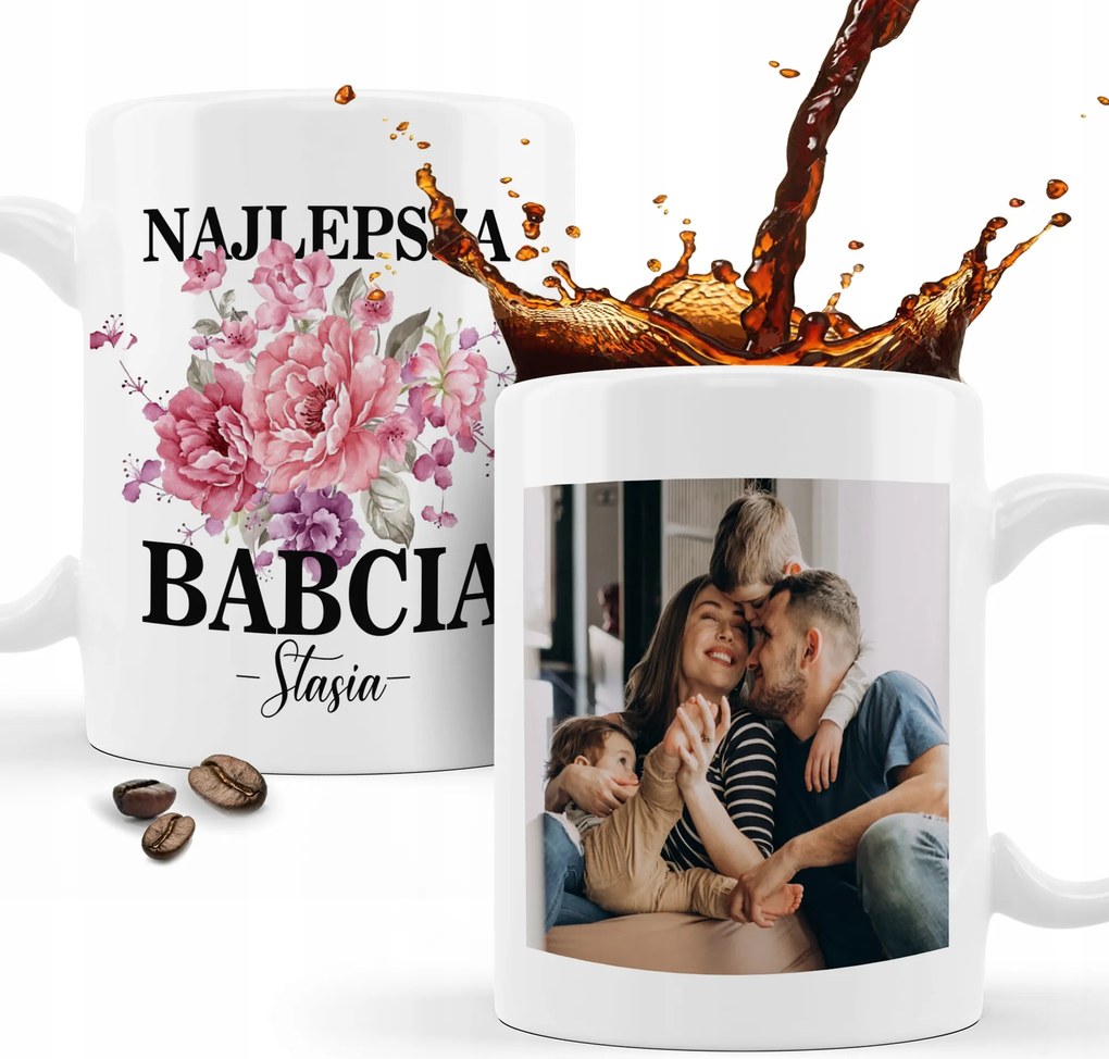 Nagymama És Nagypapa Napi Bögre Nagymama Ajándék Névvel És Fényképpel