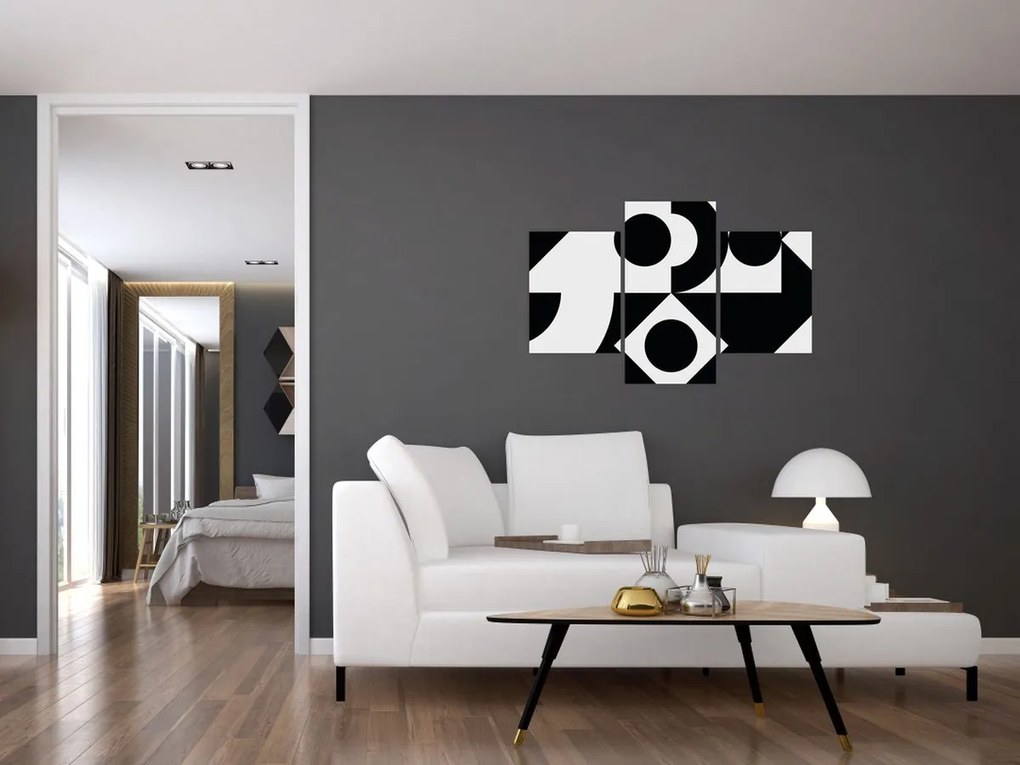 Kép - Geometriai absztrakció N⁰1 (90x60 cm)