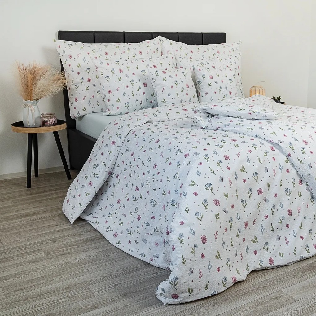 Kvalitex Krep lepedőhuzat Nyári rét, 140 x 220 cm,70 x 90 cm, 140 x 220 cm, 70 x 90 cm