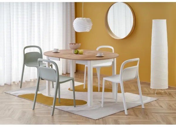 Étkezőasztal CALMIO craft tölgy/fehér