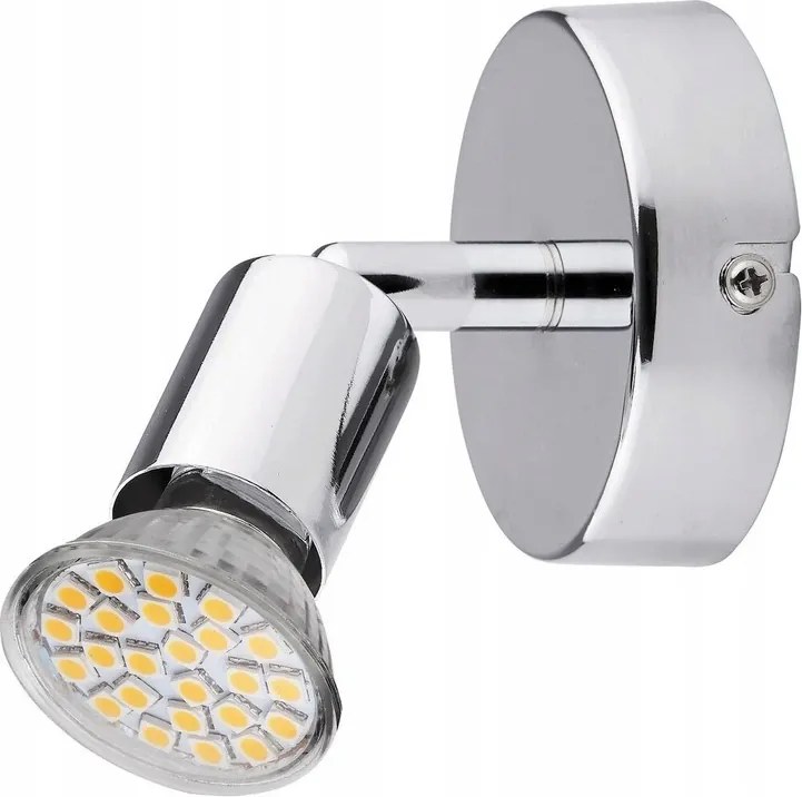 Led fali spotlámpa Norton 1x3W GU10 220lm 3000K króm