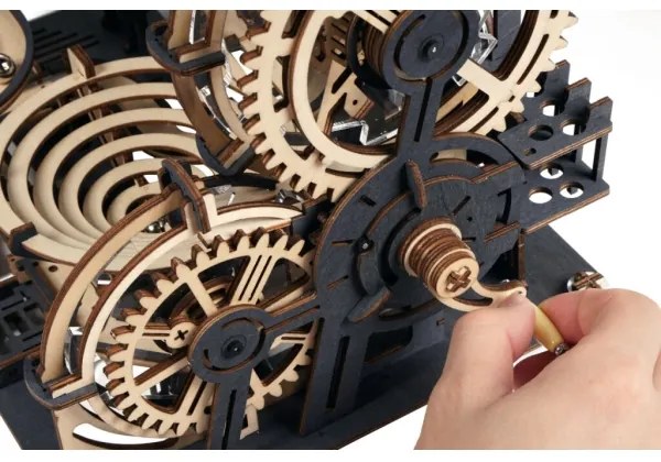 RoboTime - 3D Üveggolyó pálya puzzle Város akadályokkal