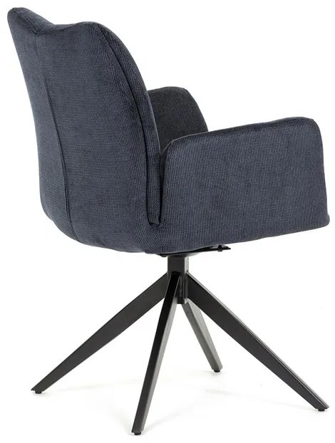 Étkezőszék kék szövetkárpittal. HC-993 BLUE2