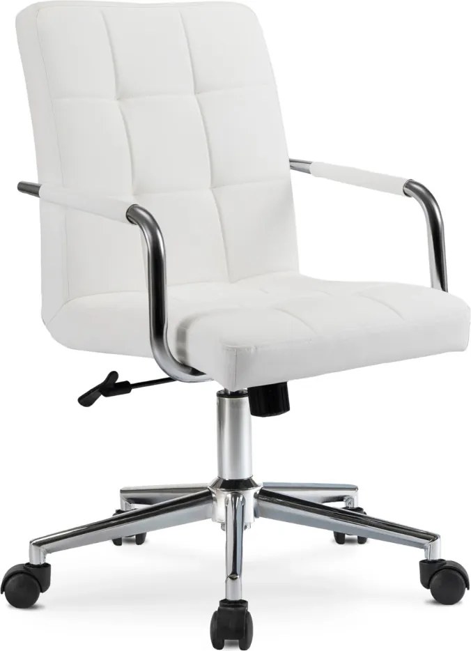 Forgószék ifjúsági fehér ökobőr. ASTRO