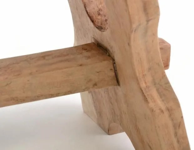 DIVERO® Masszív zsámoly mungur fából kézi munka