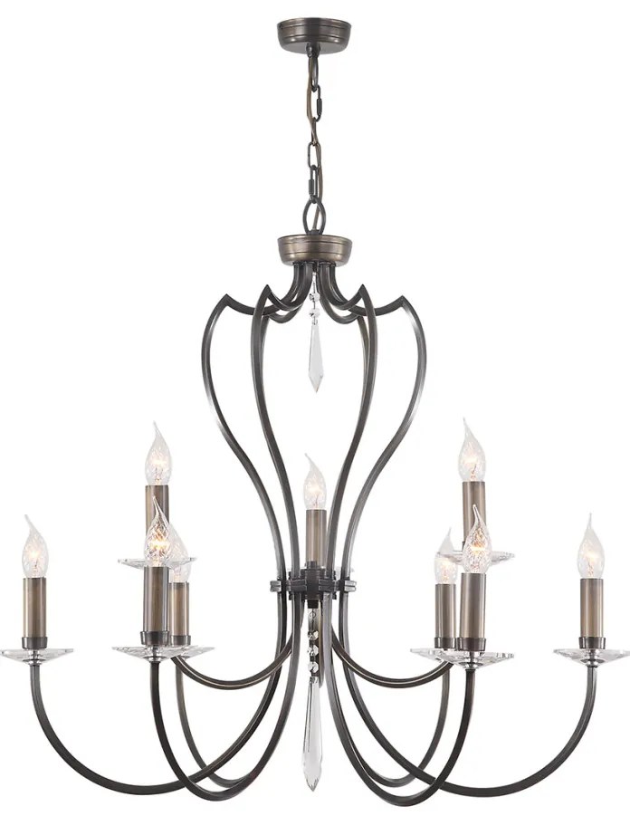 Elstead Lighting PIMLICO PM9-DB Csillár 9x60W/E14