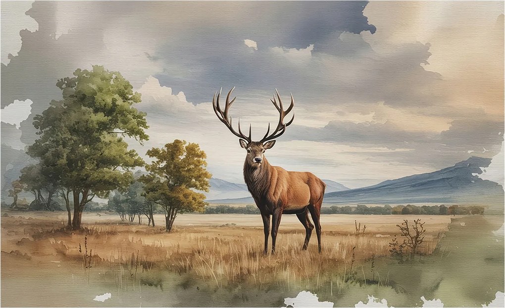 Matt Fotótapéta Flizelin Falra Fenséges szarvas 416x254 Ragasztó