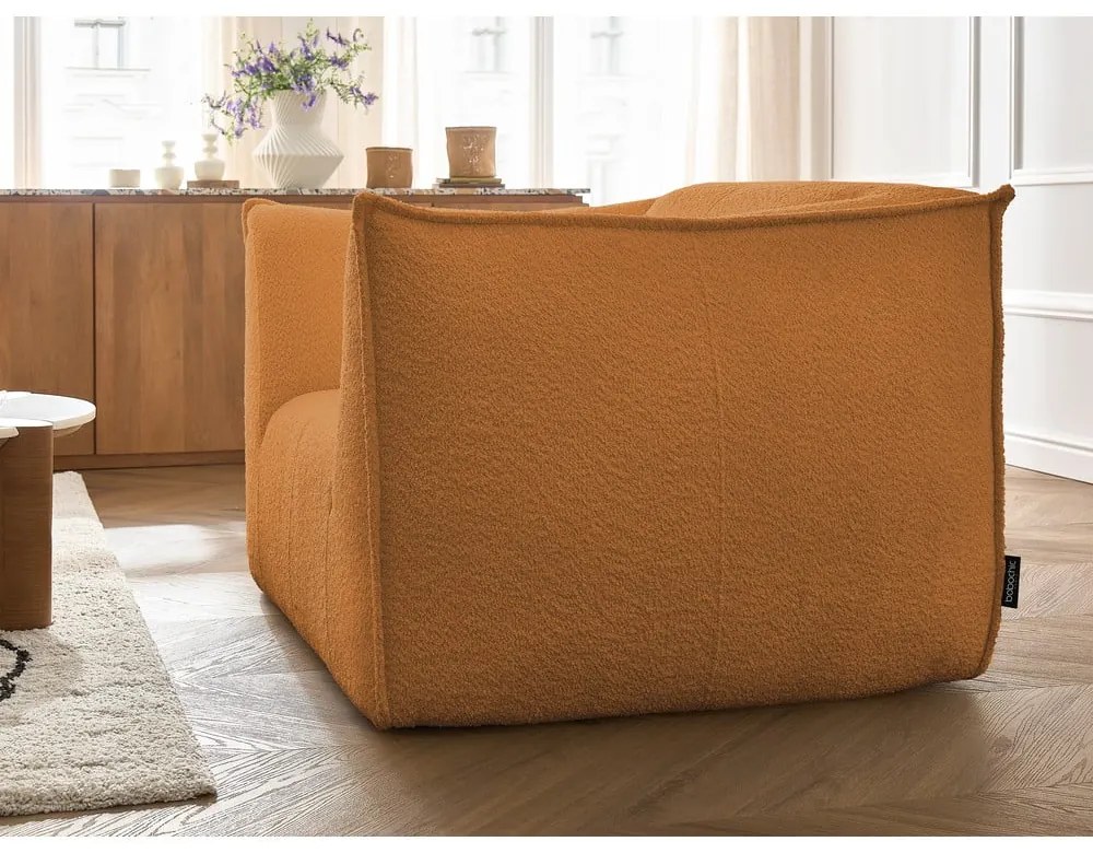 Mustársárga buklé fotel Giorgia – Bobochic Paris