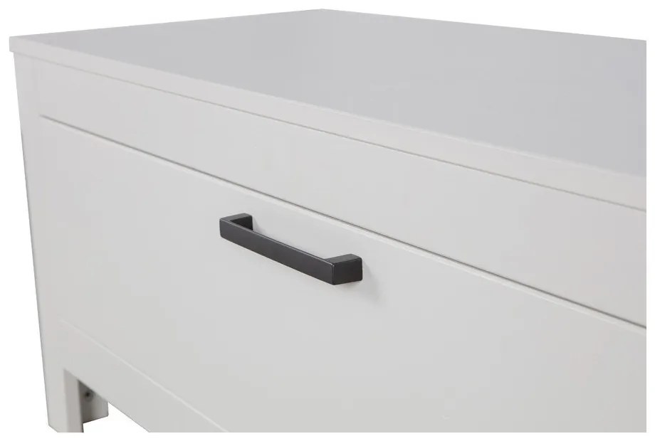 Világosszürke borovi fenyő TV-állvány 120x45x40 cm Bonk – WOOOD