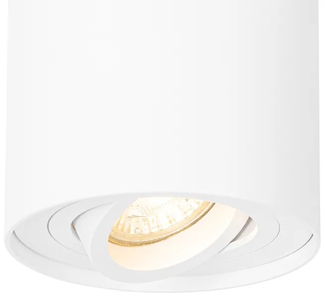 Fehér modern mennyezeti spot, dönthető és forgatható - Rondoo up