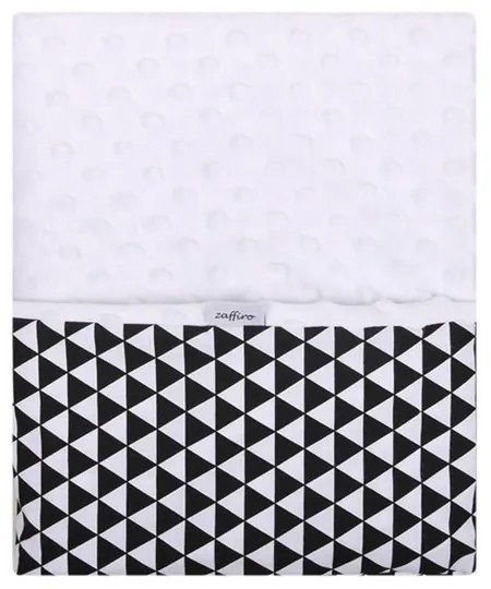 WOMAR | Nem besorolt | Gyerek kétoldalas pléd Minky Womar 75x100 fekete - fehér | Fekete |