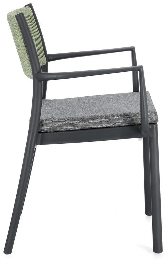 Szürke műanyag kerti szék szett 4 db-os Alvin – Bizzotto