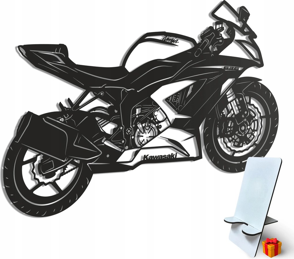 Fa kép Kawasaki Ninja XZ-6R 636 Fali dekoráció 3D kép