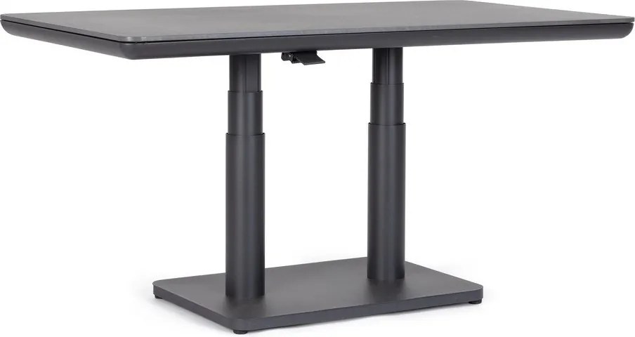 Alumínium kerti étkezőasztal 80x140 cm Miguel – Bizzotto