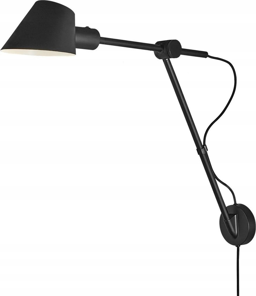 Nordlux Stay Long Wall fekete fali lámpa 60W E27 állítható kerettel